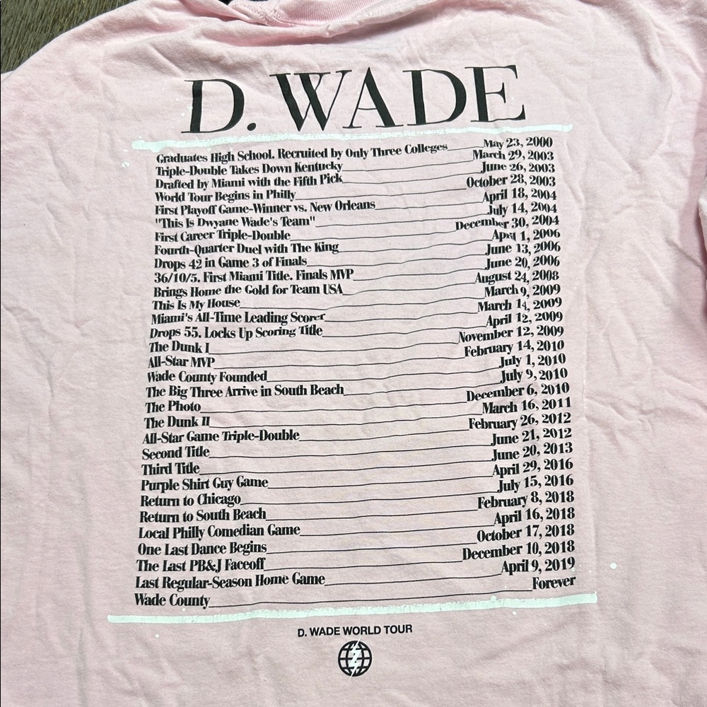 Pink Long-Sleeve Graphic Tour Shirt - Picture 6 of 6